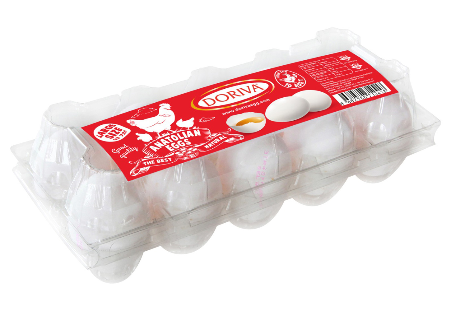 Doriva Egg 10'lu Large Yumurta (63 - 72 GR)