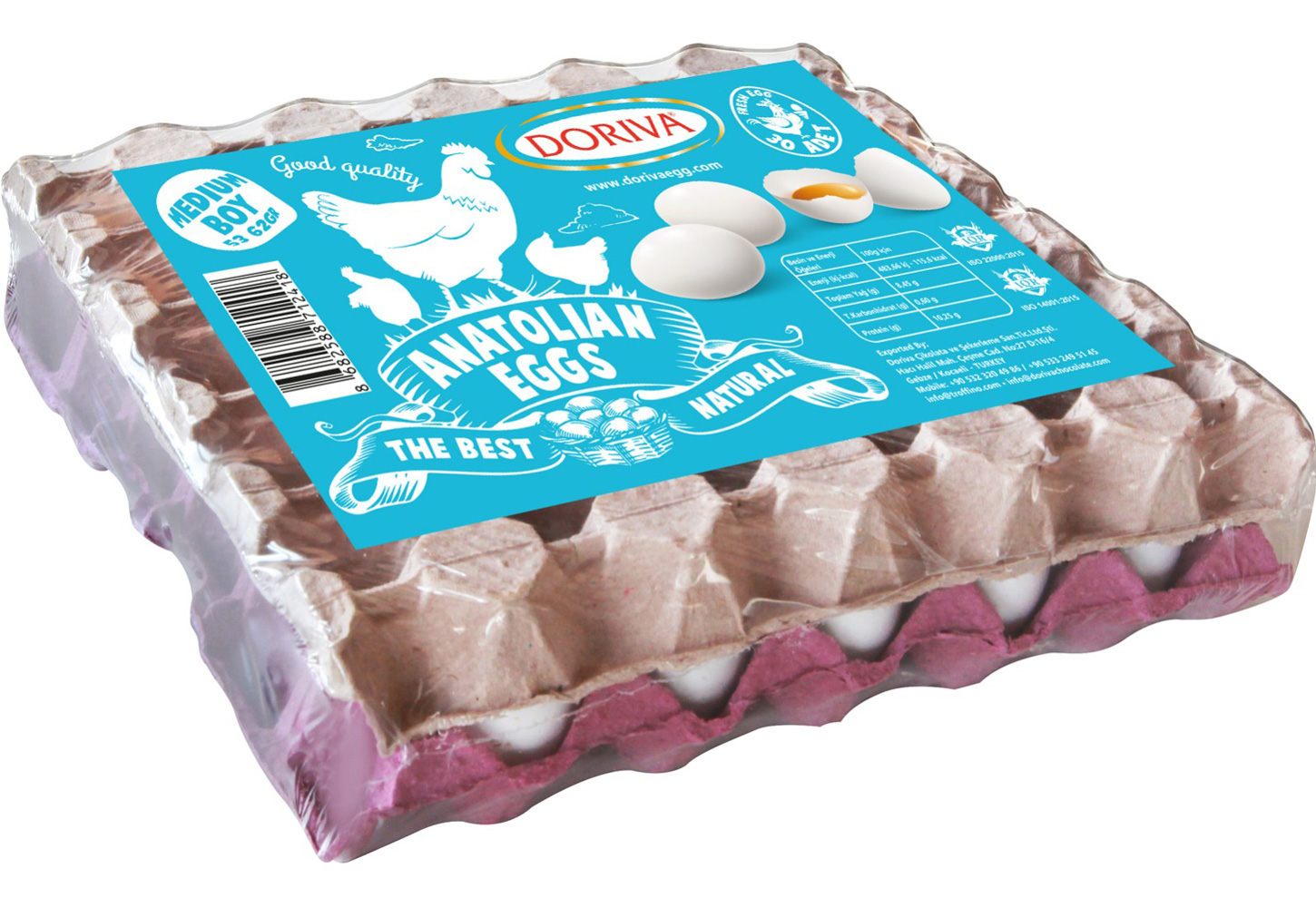 Doriva Egg 30'lu Medium Yumurta (53 - 62 GR)- Kapalı Kutu